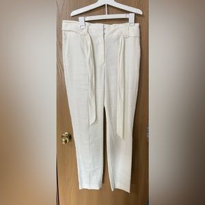 Express High Rise Paper Bag Pants With Belt